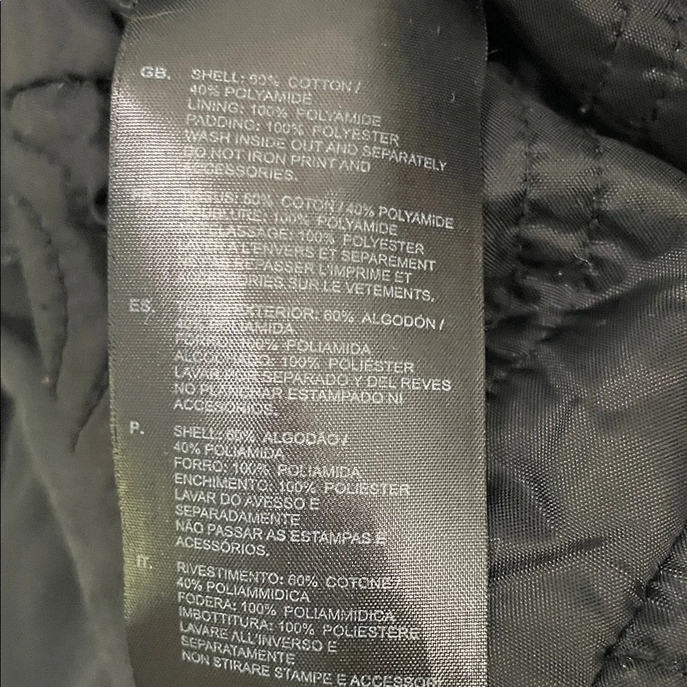 G-Star Raw Denim Black Insulated Coat Size L